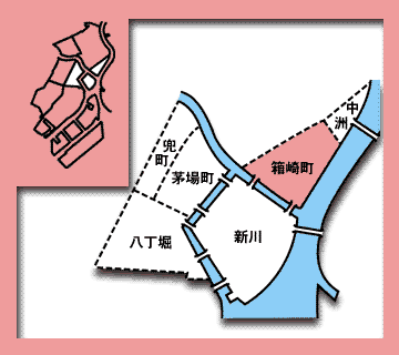 日本橋箱崎町の地図