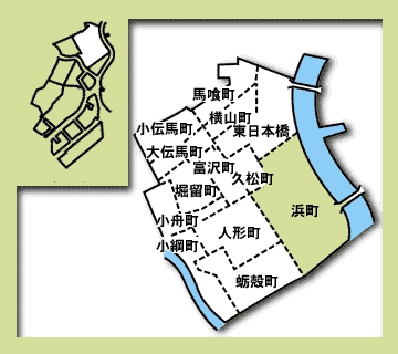 日本橋浜町の地図