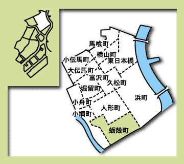 日本橋蛎殻町の地図