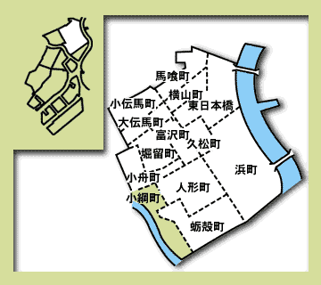 日本橋小網町の地図