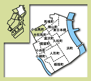 日本橋小伝馬町の地図