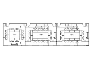 会議室2+3+4（日本橋プラザ）の図面