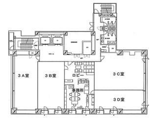 3A（日本橋サンスカイルーム）の図面